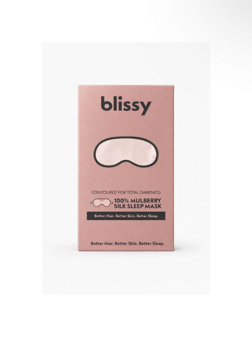 Blissy Pink Silk Sleep Mask & Pouch Set — image 6 of 7
